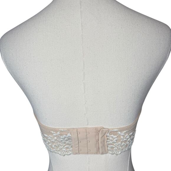 Wacoal Embrace Strapless Push Up Lace Bra 854191 Nude - Picture 5 of 7